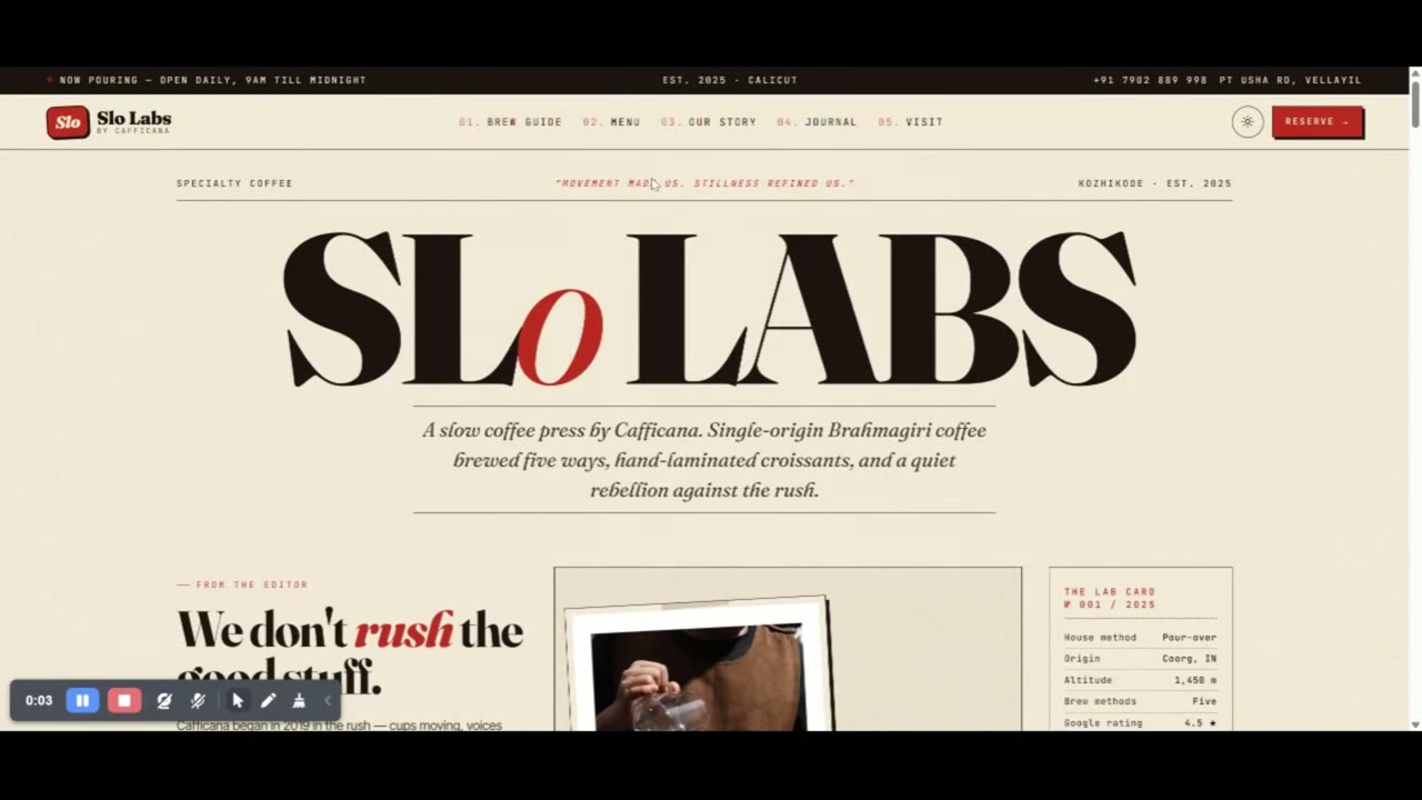 Slolabs product website